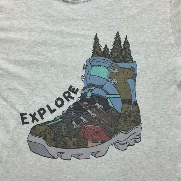 Explore Hiking Boot Graphic T-Shirt - Picture 2 of 4